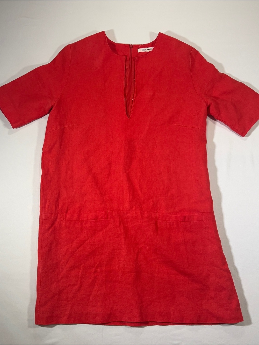 Emerson Fry Red Short Sleeve Mini Dress